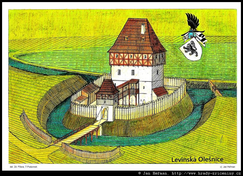 Kresby Jana Heřmana – Levínská Olešnice / hrady-zriceniny.cz